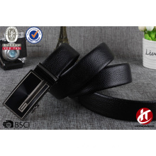 Genuine leather black leather belts in korean fashion